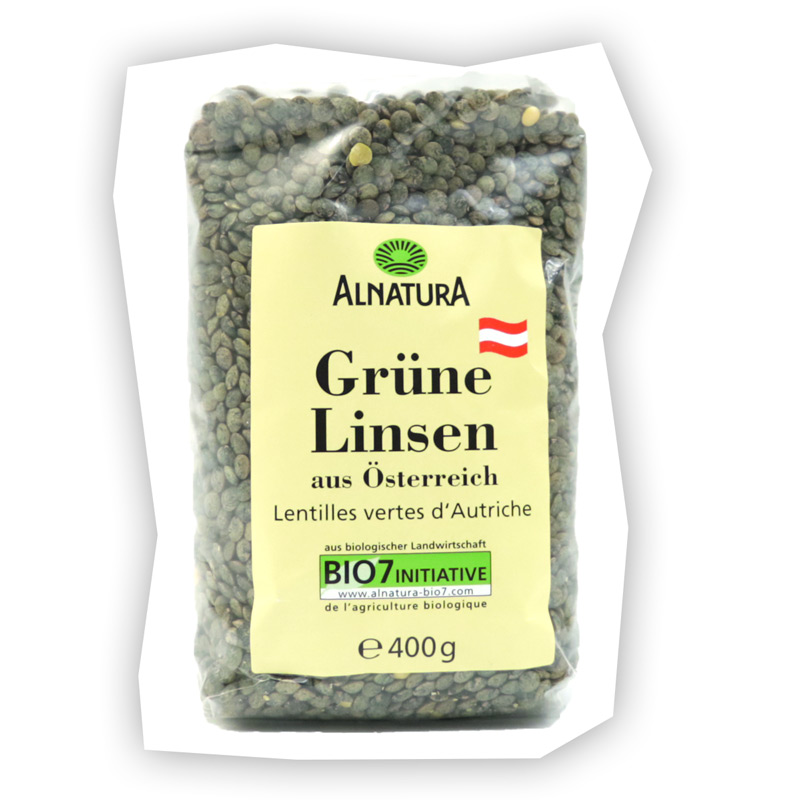Grüne Linsen Alnatura